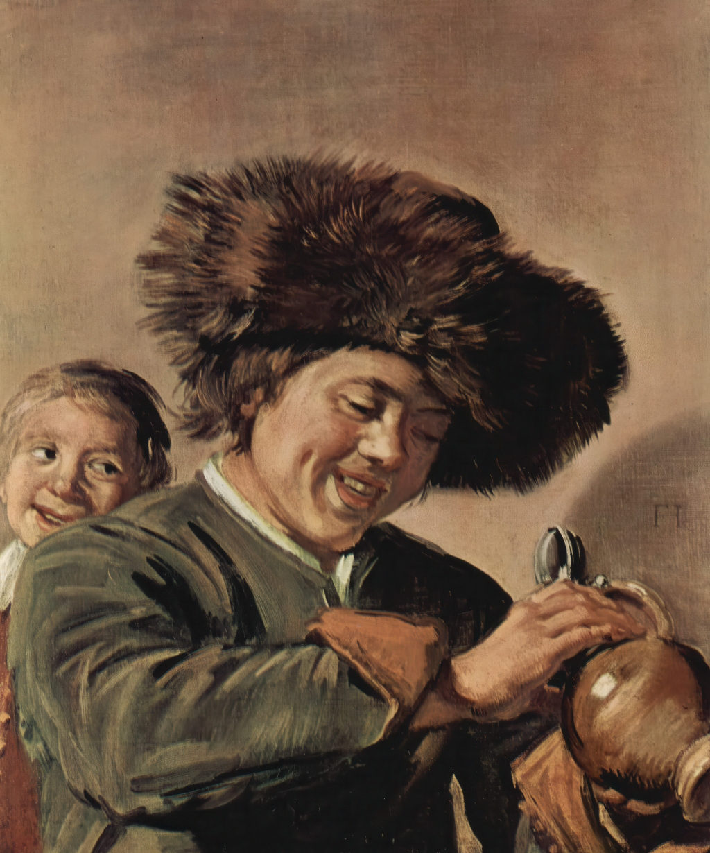 Two Laughing Boys with a Mug of Beer Frans Hals